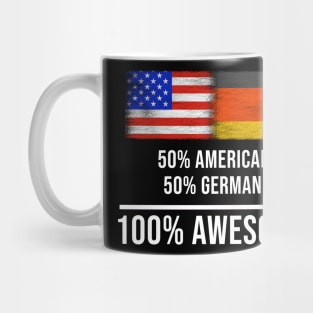 50% American 50% German 100% Awesome - Gift for German Heritage From Germany Mug